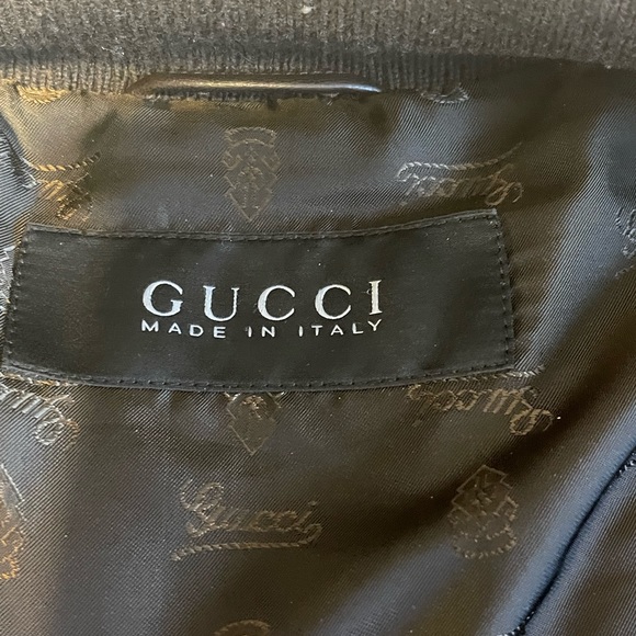 Dark brown soft leather Gucci Jacket. - Picture 4 of 8